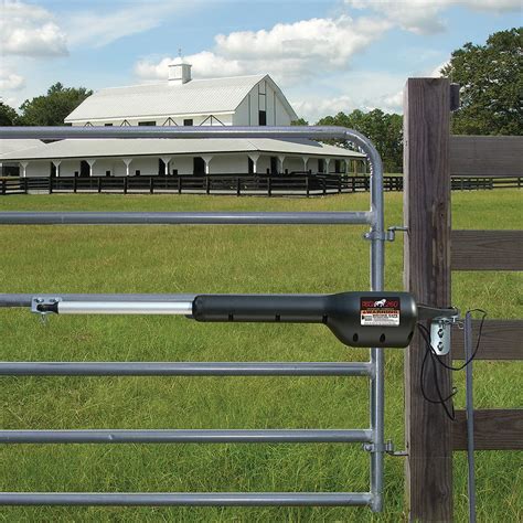 metal gate opener enclosures|tractor supply gate openers.